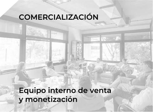 Equipo interno de venta y monetización